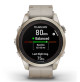 Fēnix 7S Pro – Sapphire Solar Edition - Soft Gold with Limestone Leather Band - 010-02776-30 - Garmin